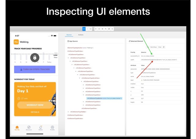 Inspecting UI elements
