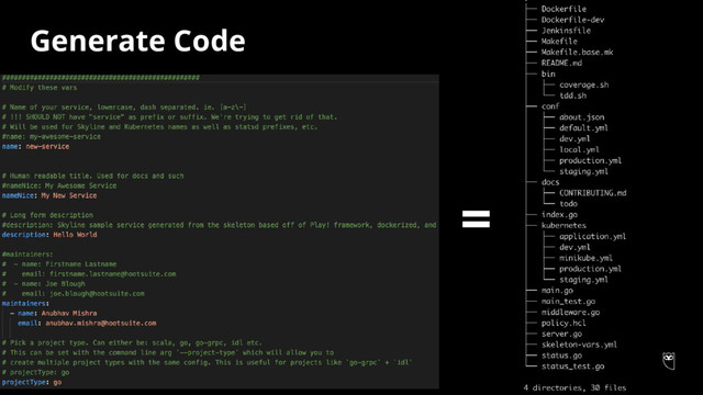 Generate Code
=
