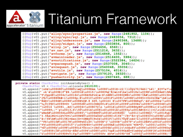 Titanium Framework
