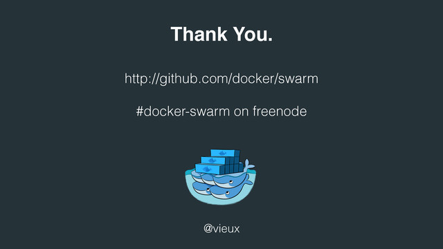 http://github.com/docker/swarm
#docker-swarm on freenode
@vieux
Thank You.
