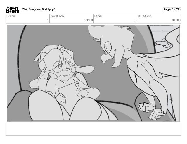 Scene
2
Duration
29:00
Panel
11
Duration
01:00
The Dragons Folly p1 Page 17/35
