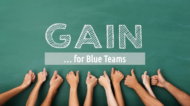 … for Blue Teams
