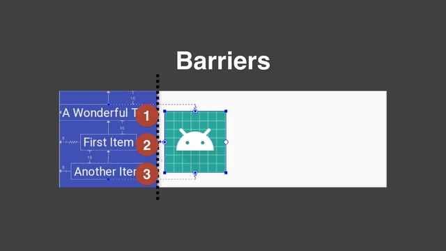 Barriers
1
2
3
