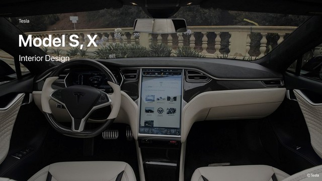 Tesla
Model S, X
©Tesla
Interior Design
