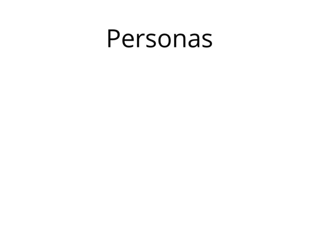 Personas
