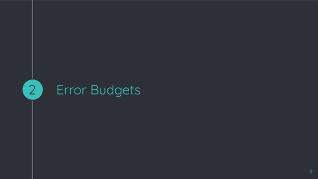 Error Budgets
2
9

