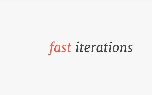 iterations
fast
