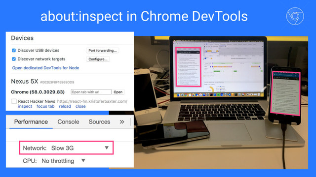 about:inspect in Chrome DevTools
