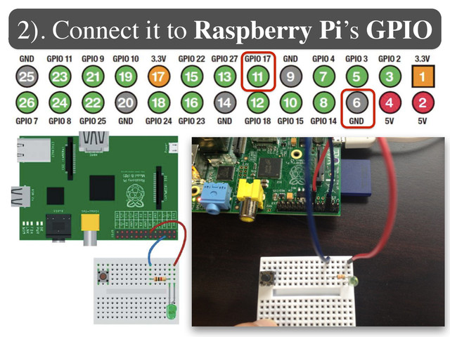 2). Connect it to Raspberry Pi’s GPIO
