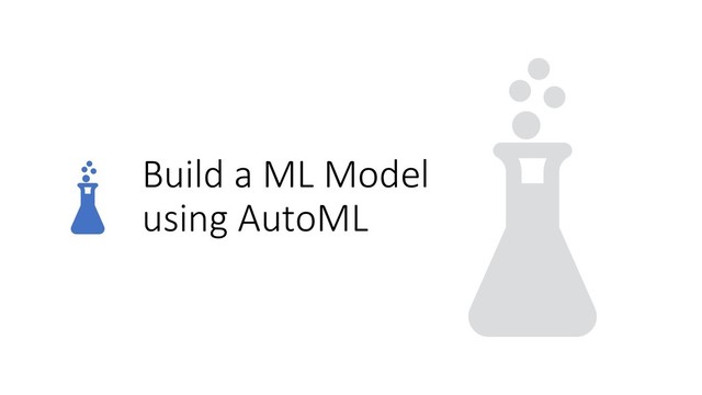 Build a ML Model
using AutoML

