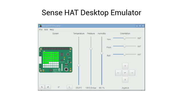 Sense HAT Desktop Emulator
