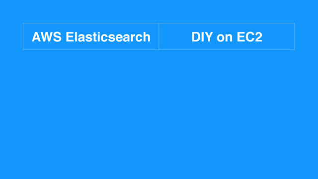 AWS Elasticsearch DIY on EC2
