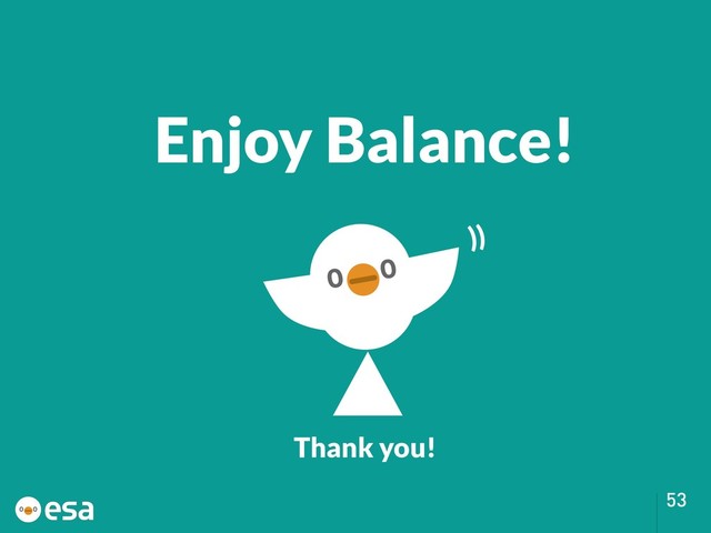 !53
Enjoy Balance!
Thank you!
))
