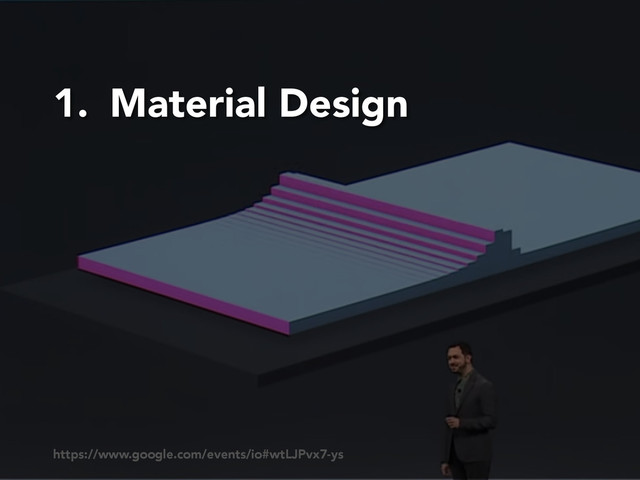 1. Material Design
https://www.google.com/events/io#wtLJPvx7-ys
