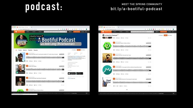 MEET THE SPRING COMMUNIT Y
bit.ly/a-bootiful-podcast
podcast:
pw
