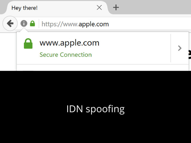 IDN spoofing
