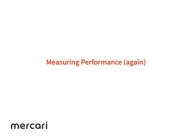 Measuring Performance (again)
Measuring Performance (again)
