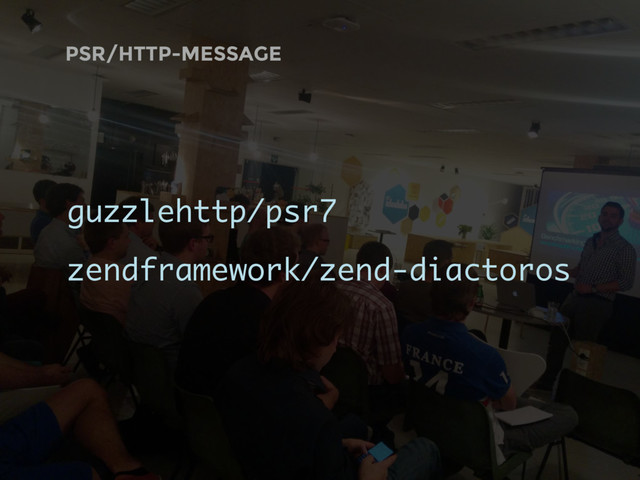PSR/HTTP-MESSAGE
guzzlehttp/psr7
zendframework/zend-diactoros
