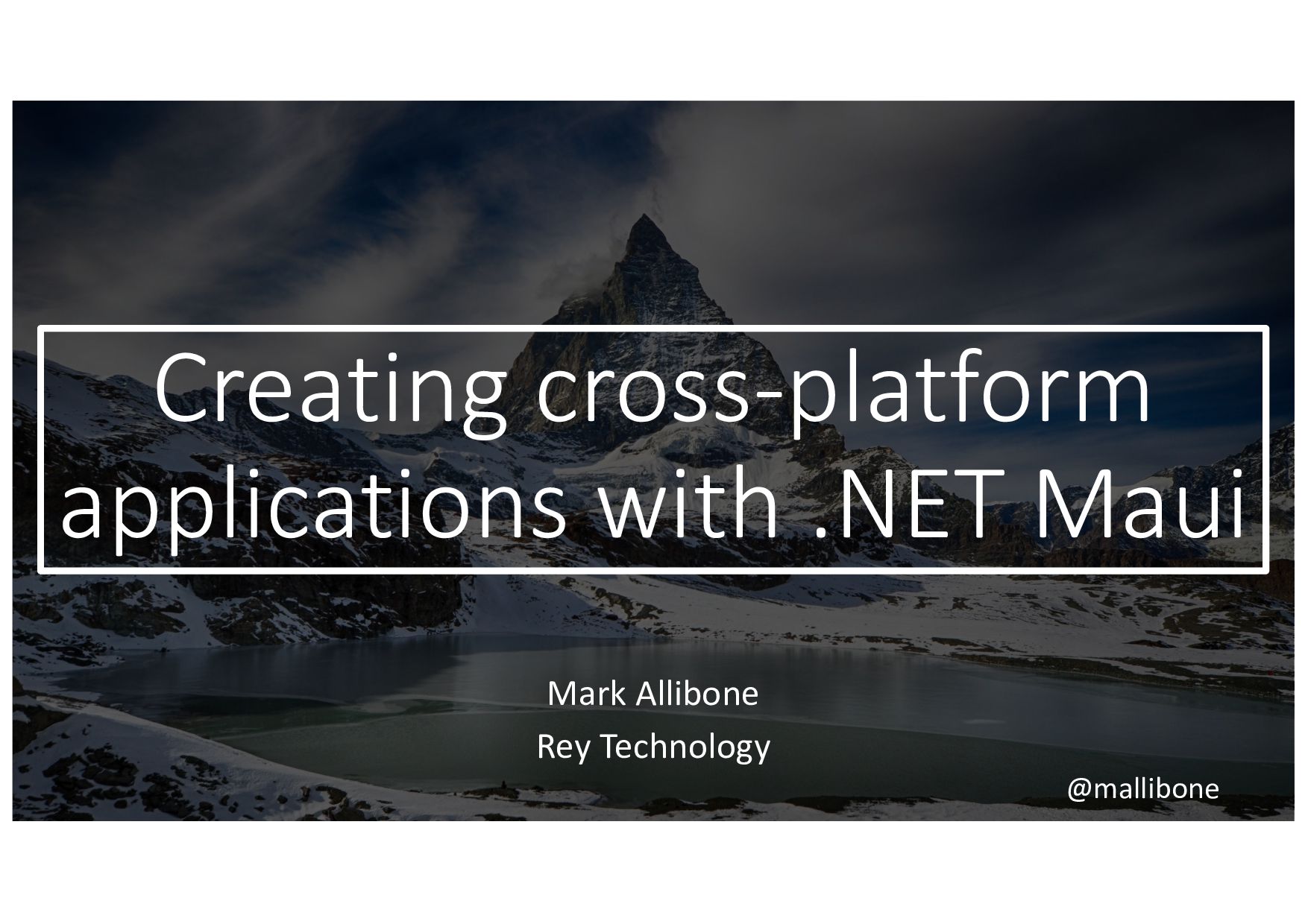 NET Day 2022 - Creating cross-platform applications with .NET <b>Maui</b> by Mark ...