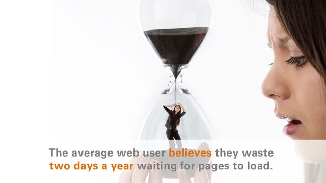 The average web user believes they waste
two days a year waiting for pages to load.
