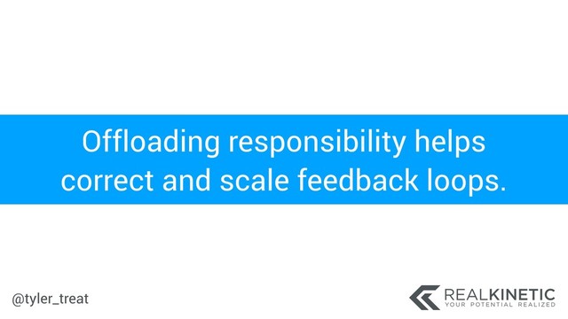@tyler_treat
Offloading responsibility helps
correct and scale feedback loops.

