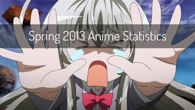 Spring 2013 Anime Statistics

